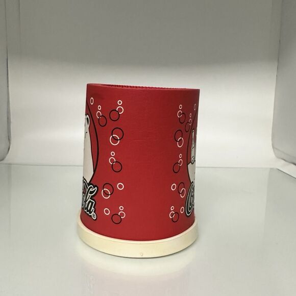 Vintage Coca-Cola Polar Bear Soda Beer Can Koozie Insulated Foam Made in USA - Picture 2 of 9